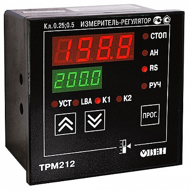 ТРМ212-Щ1.ИР  Измеритель ПИД-регулятор для управления задвижками и трехходовыми клапанами с интерфейсом RS-485