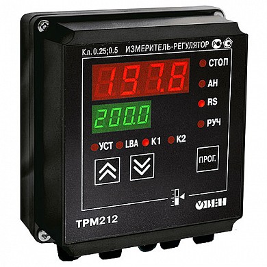 ТРМ212-Н.СС  Измеритель ПИД-регулятор для управления задвижками и трехходовыми клапанами с интерфейсом RS-485