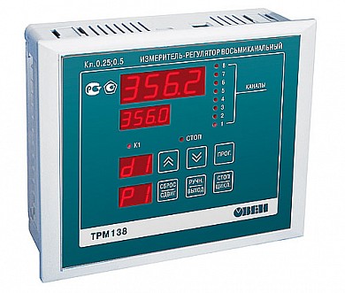 ТРМ138-Р.Щ7  Измеритель-регулятор восьмиканальный